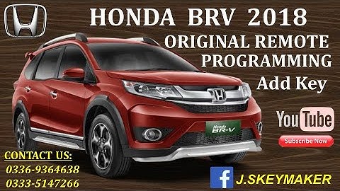 How To Program Honda Immobilizer Key | Honda BRV Immobilizer Key Programming