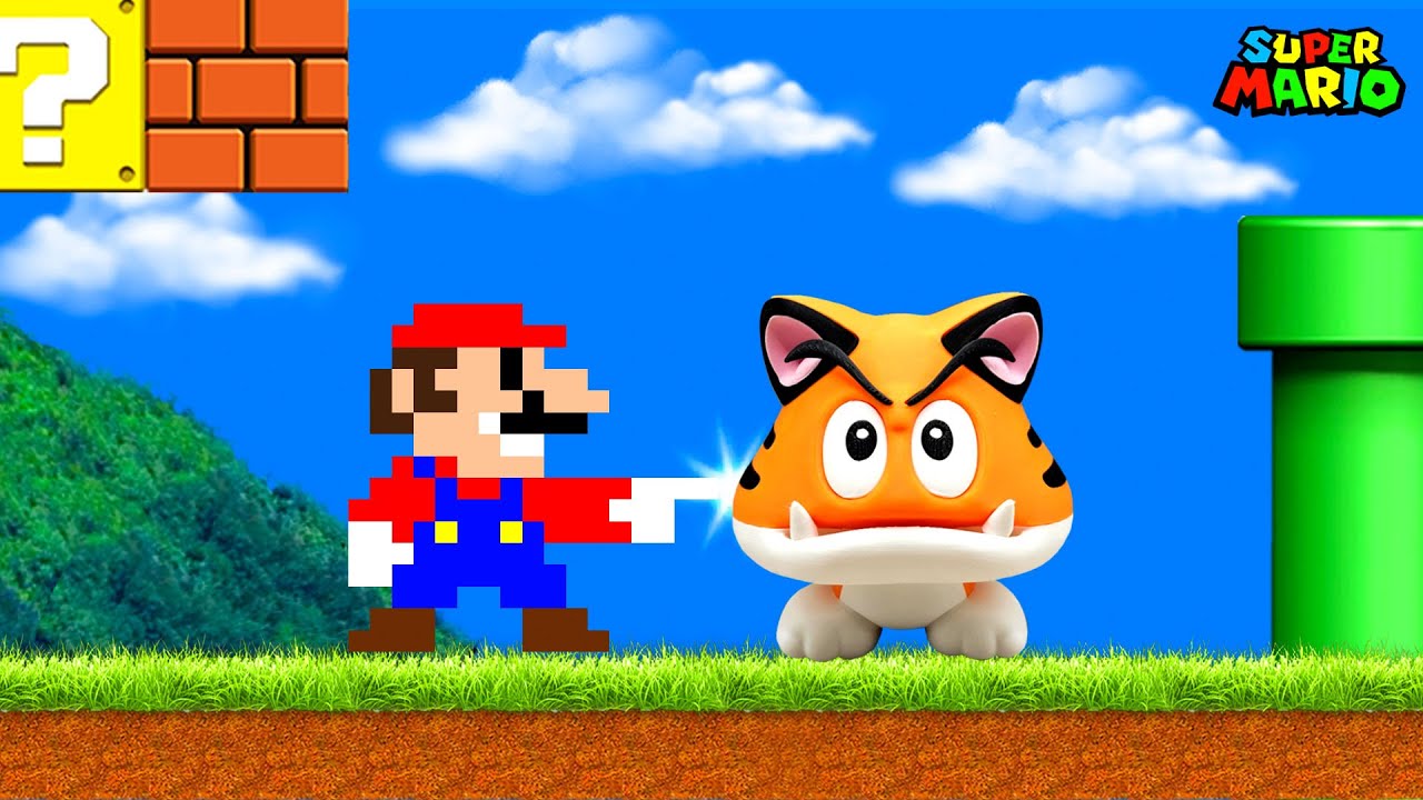 Super Mario Bros., But Mario Can Turn Anything He Wants into Realistic