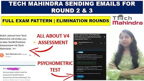 Tech Mahindra Round 1 Result | Exam Pattern | Psychometric & V4 Assessment | Online Assessment Test