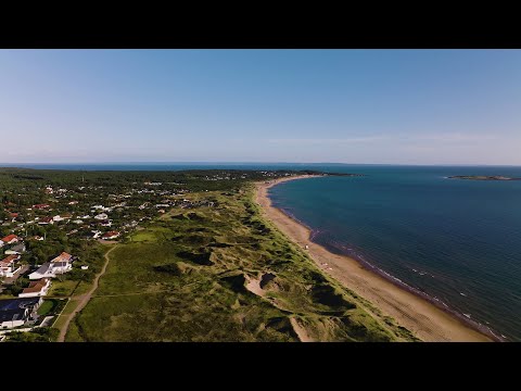 Frösakull beach, sunny Swedish summer, drone footage