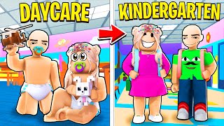 Daycare To Kindergarten In Roblox All Parts |Funny Roblox Moments