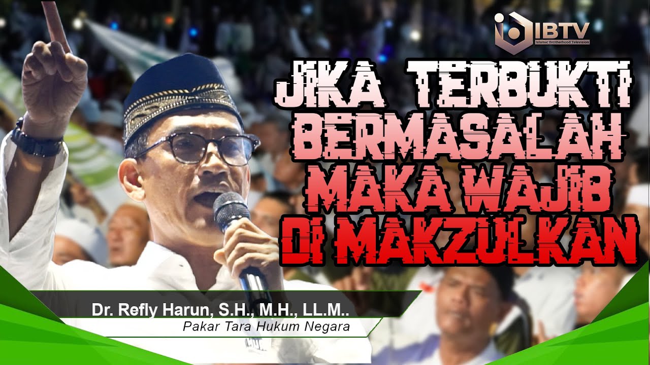 SAMBUTAN Dr. Refly Harun, S.H., M.H., LL.M.. DI REUNI AKBAR 212