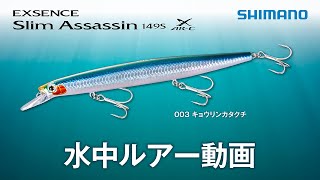 水中ルアー動画】エクスセンス スリムアサシン
