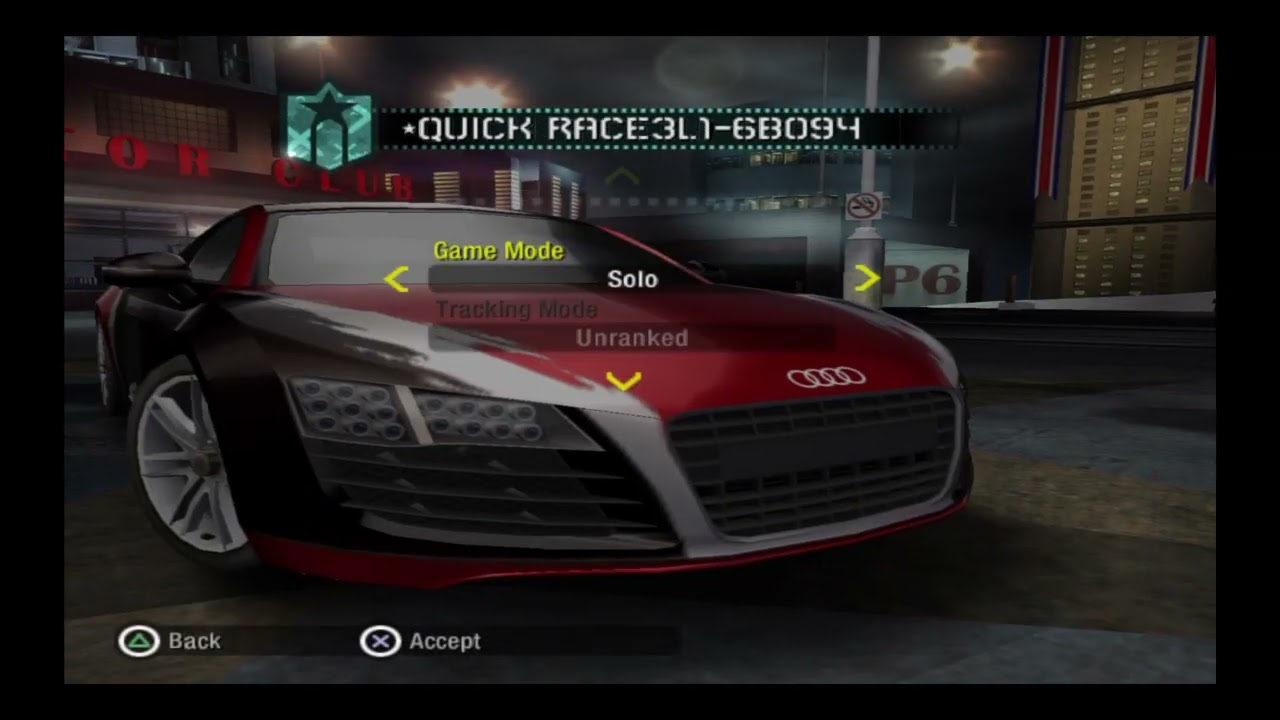 We weren't making friends that night - Need for speed Carbon 