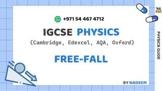 Free Fall L Physics L Igcse L Science And Math
