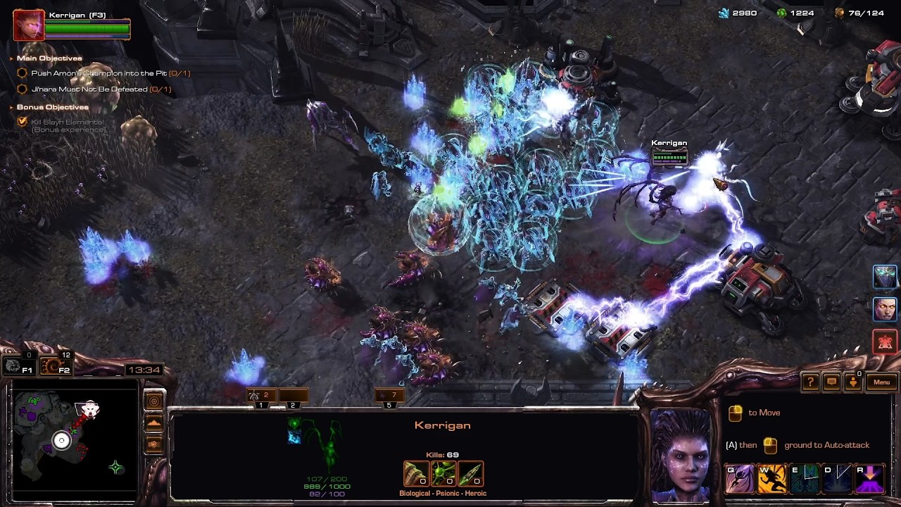 StarCraft 2 Co-op | Kerrigan & Vorazun | Chain of Ascension | Brutal