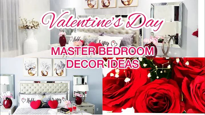 DECORATE WITH ME FOR VALENTINES DAY / MASTER BEDROOM DECOR IDEAS FOR VALENTINES DAY 2022 ON BUDGET.