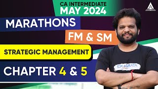 CA Intermediate May'24 | FM & SM Marathons | SM Chapter 4 & 5 | CA CS Darshan Jain