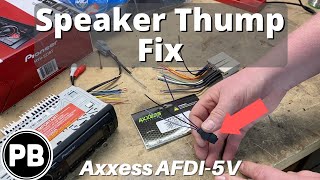 How To Fix The Turn On "Thump" In Your Speakers