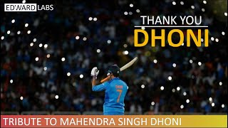 The Finisher finishes the Journey | Tribute to MS Dhoni | End of an Era | Edward Labs | PrimeMojo