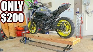 Cheap DIY Motorcycle Lift