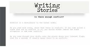 Writing Stories Lesson 7  Troubleshooting your first draft
