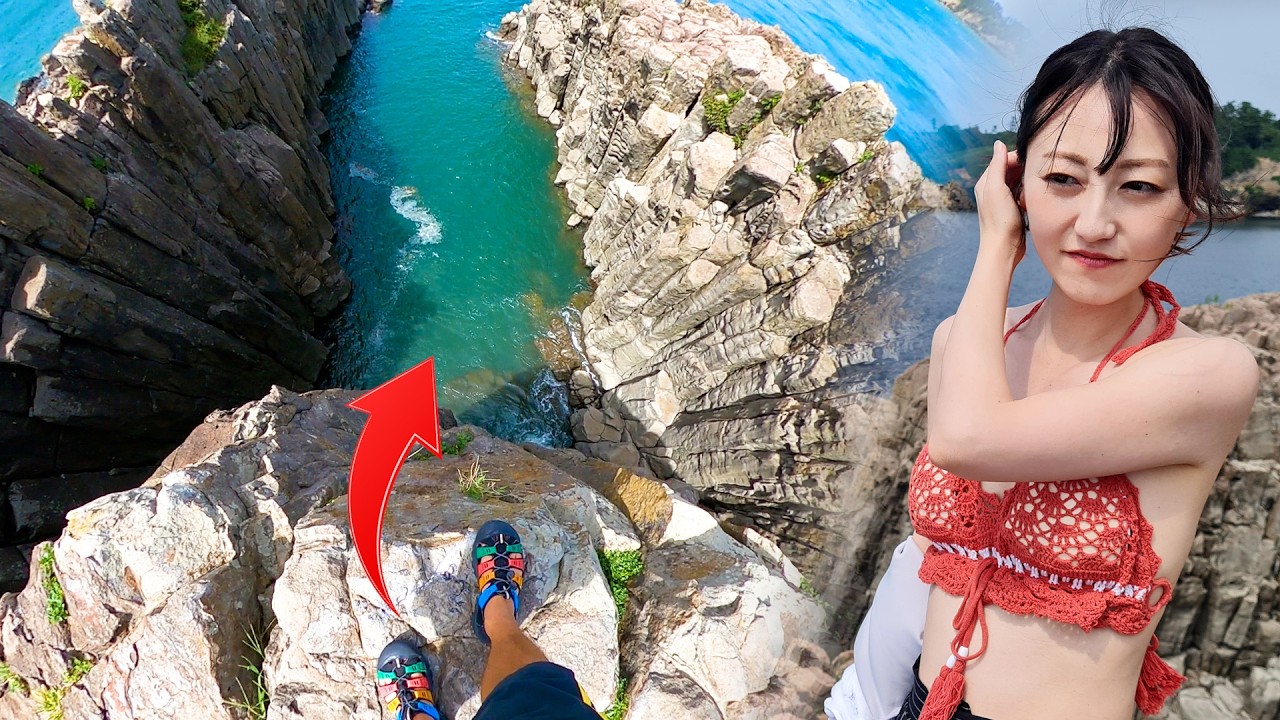 ローカルタレントが東尋坊に行ったら水着で飛び込む瞬間を見てしまった