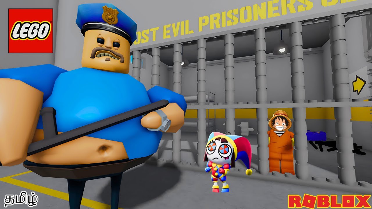 Roblox Barry's Prison Run LEGO MODE Gameplay in Tamil