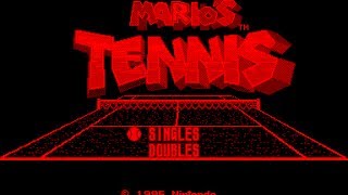 Virtual Boy Longplay [12] Mario's Tennis (3D) (US) screenshot 5