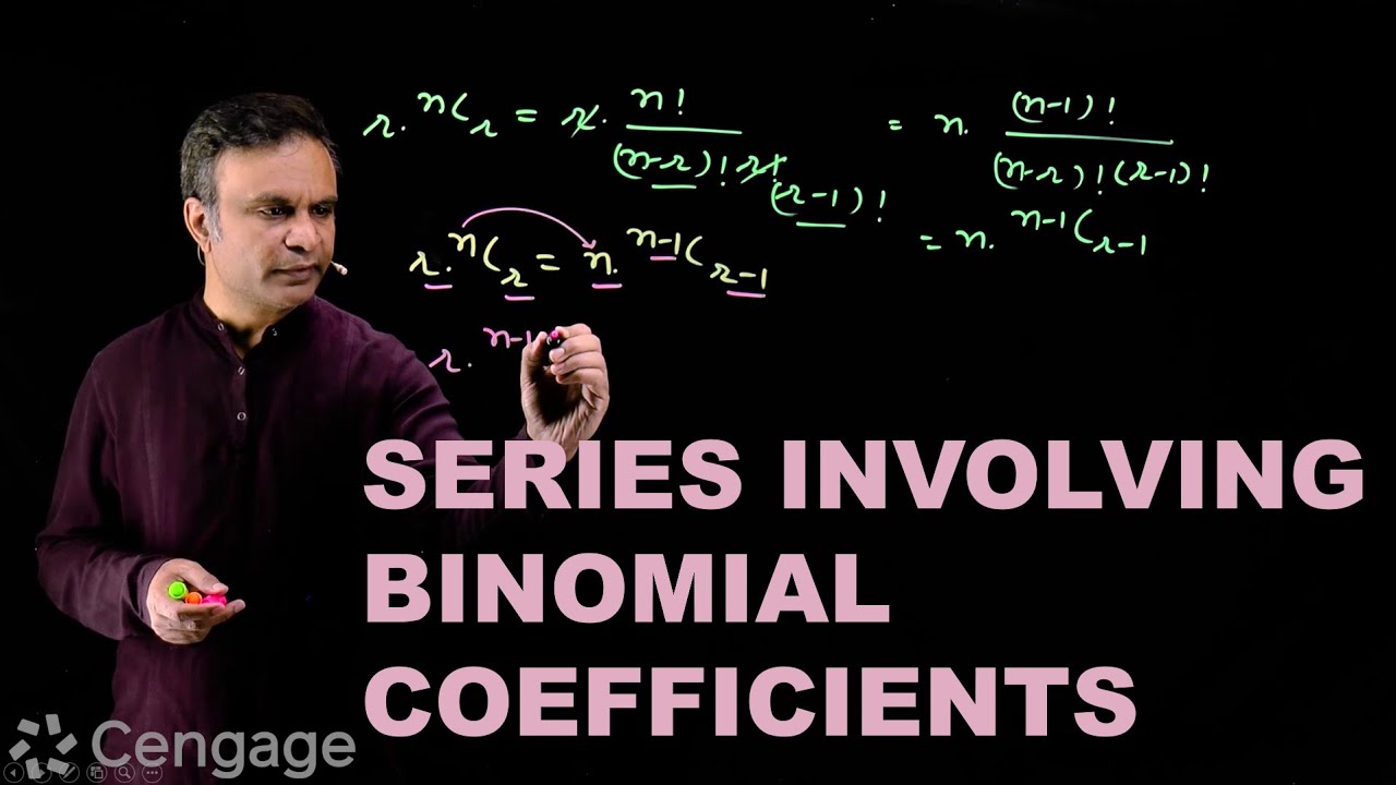 Series involving binomial coefficients cengage exam crack g tewani