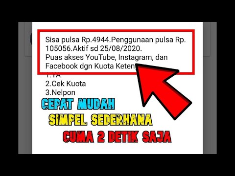 CARA CEK SISA PULSA TELKOMSEL TERBARU. 