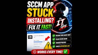 SCCM App Stuck Installing? Fix It FAST | Software Center Fix