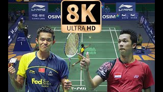 [8K50FPS] - Lin Dan vs Taufik Hidayat - 2011 BWF Super series Final - Highlights -