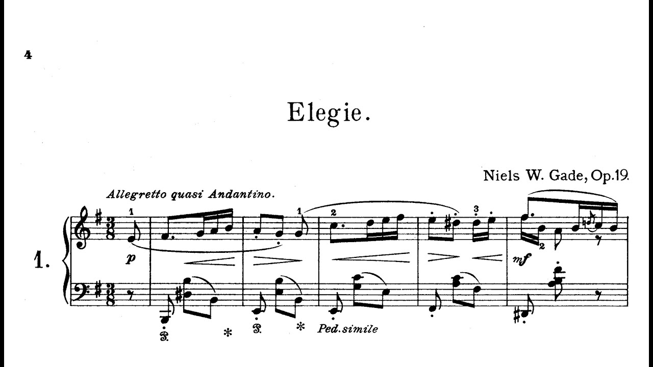 Niels Gade: Elegy, Op.19/1 (from 