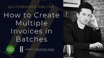 How to create invoices in a batch in QuickBooks Online Advanced