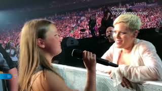 12 Year Old Vancouver Girl Sings With P!nk!