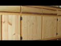Alaska Off Grid Log Cabin Project..... Cabinet doors & Log drawers