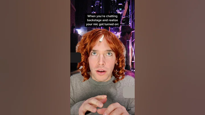 when your mic gets turned on while you’re chatting 😳 #actor #pov #backstage #theatre