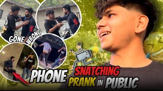 Phone snatching prank in public gone wrong 😓 / fun vlog 😂