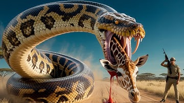 Brave Heroes Save Hyperactive Mother Giraffe From Deadly Giant Python
