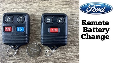 Ford Remote Key Fob Battery Change - How To Remove Replace Ford Key Fob Batteries DIY Replacement