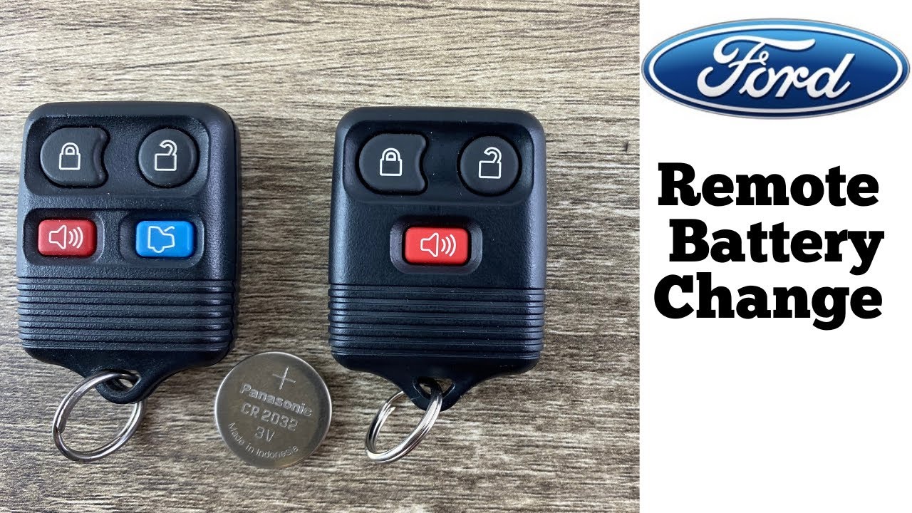 Ford Remote Key Fob Battery Change - How To Remove Replace Ford Key Fob