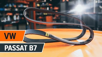 How to change serpentine belt on VW PASSAT B7 Saloon [TUTORIAL AUTODOC]