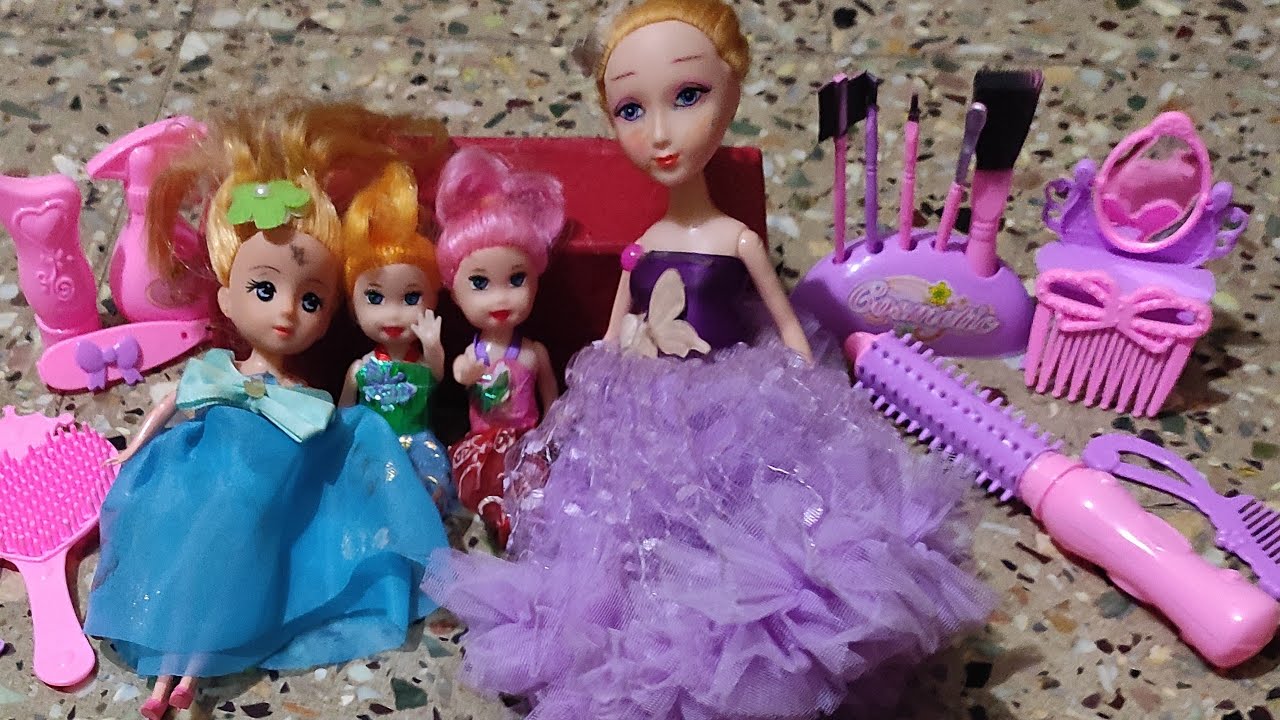 Barbie Doll Makeup Set l Barbie Girl Makeup Set Unboxing l Daily Routine l Miniature Collection