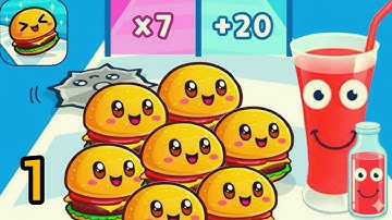 New Satisfying Mobile Games Food Run Top TikTok Gameplay (Android, iOS) Walkthrough All Levels#games