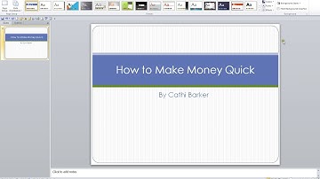 Microsoft PowerPoint 2010 Video 7 Themes