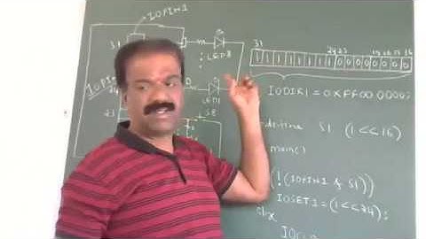 Interface 8-Push Button Switch with 8-LEDs using LPC 2148 Microcontroller(IV Sem CSE/ISE)- VTU