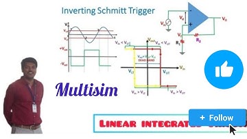 Schmitt trigger simulation using multisim