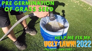 Pre Germination Grass Seed | MicroGreene , Fall Dethatching | Help me fix my Ugly Lawn 2022,  Pt 7