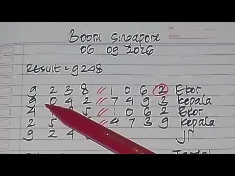 SGP PREDICTION SEPTEMBER 06, 2026 | SINGAPORE THIS EVENING | ACCURATE HEAD-TAIL FORMULA