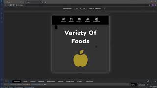 Create  Responsive ' Food / Restaurant ' Website Design Using HTML CSS And JAVASCRIPT | Part 3