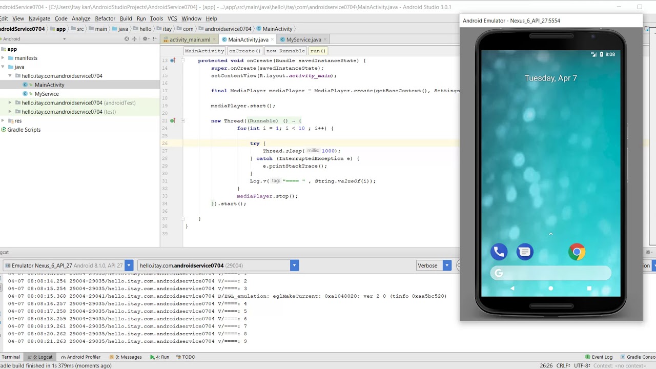 C# Lesson 103: android services - YouTube