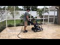 Makinex dpw 2500  pressure washing pool deck demo