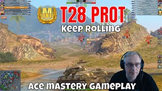T28 Prot F2P american line grind Ace Mastery #wotb #wotblitz