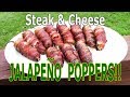 CHEESESTEAK POPPERS!! - How To Make Jalapeno Poppers - The Wolfe Pit