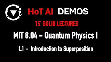 FUVI HoT AI | 15’ Elite Lecture | MIT 8.04 Quantum Physics I — L1: Superposition
