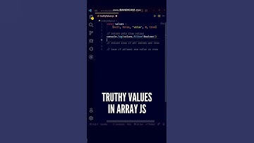 😍😍 Check Truthy values in Array using JavaScript #shorts #javascript #programming #coding #ytshorts