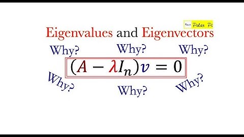 Where does the Eigenvalue Formula come from? det(A-lamda*i)=0?