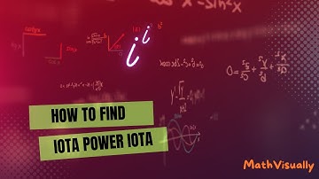 Find the value of iota power iota