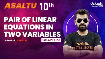 Pair of Linear Equations in Two Variables | Class 10 | Maths Chapter 3 | Vedantu Masters Tamil